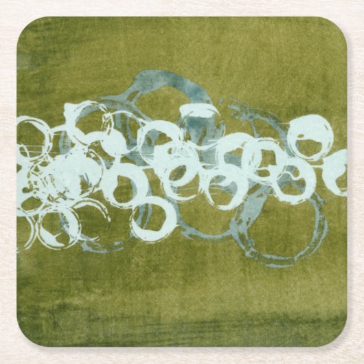 グリーンオルブI スクエアペーパーコースター (正面)