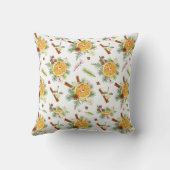 グリーンオレンジジョイクリスマスホリデーギフト クッション (裏面)