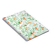 グリーンオレンジタンジェリンプロヴァンスウォーターカラー ノートブック (右側)