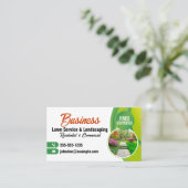 グリーンオレンジローンサービス&造園モーイング 名刺 (スタンド正面)