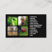 グリーンオレンジローン&造園サービス 名刺 (裏面)