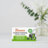 グリーンオレンジ造園 草刈り 芝生管理 名刺 (スタンド正面)