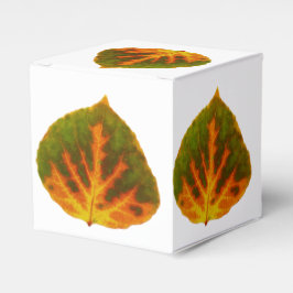 グリーンオレンジ&イエロー《植物》アスペンリーフ#1 フェイバーボックス