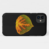 グリーンオレンジ&イエロー《植物》アスペンリーフ#1 Case-Mate iPhoneケース (裏面(横))