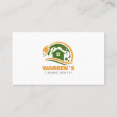 グリーンオレンジ ハウス クリーニング サービス 家事 名刺 (裏面)