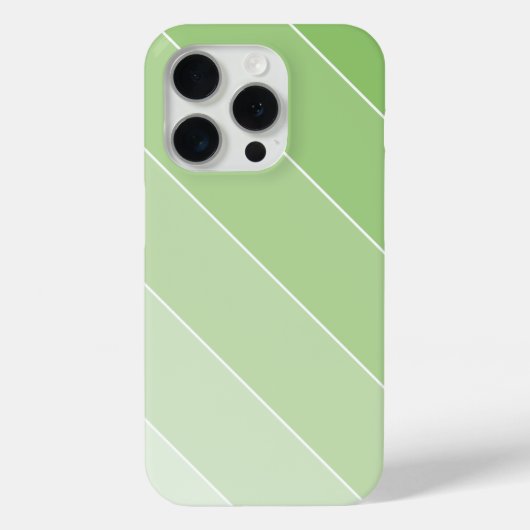 グリーンオンブレストライプー Case-Mate iPhoneケース (裏面)