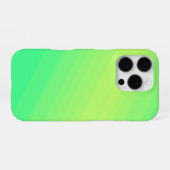 グリーンオンブレデザイン iPhoneケース (裏面横)