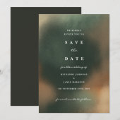 グリーンオンブレ ボーホー セーブ・ザ・デート インビテーション (正面/裏面)