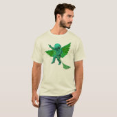 グリーンオーガニックエンジェルTシャツ Tシャツ (正面フル)
