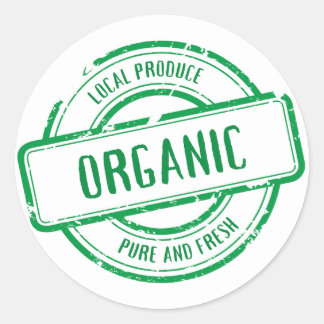 グリーンオーガニッククラシックラウンドステッカー ラウンドシール