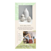 グリーンオーガニッククリエイティブマーケティングラックカード ラックカード (裏面)