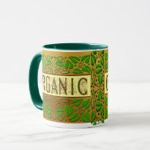 グリーンオーガニックスローガンコーヒーマグ マグカップ (正面左)