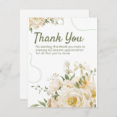 グリーンオーガニックフローラ休日サンキューカード シーズンカード (正面/裏面)