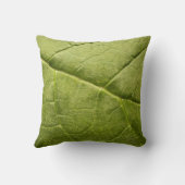 グリーンオーガニックルバーブ葉 クッション (裏面)