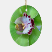 グリーンオーキッドオーナメント セラミックオーナメント (右)