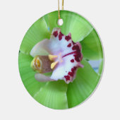 グリーンオーキッドオーナメント セラミックオーナメント (左)