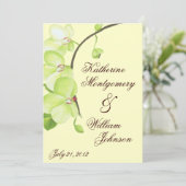 グリーンオーキッド結婚式招待状 招待状 (スタンド正面)