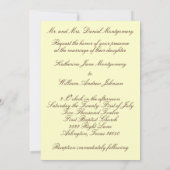 グリーンオーキッド結婚式招待状 招待状 (裏面)