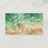 グリーンオーシャンビーチ 感謝を込めて 結婚式をシェア エンクロージャーカード (裏面)