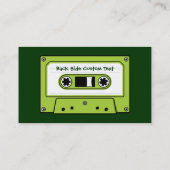 グリーンオーディオカセットテープ 名刺 (裏面)