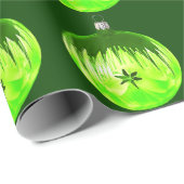 グリーンオーナメントグリーンラッピング紙 ラッピングペーパー (ロールコーナー)