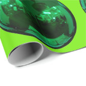 グリーンオーナメントホリーグリーン包装紙 ラッピングペーパー (ロールコーナー)