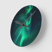 グリーンオーロラノーザンライト ラウンド壁時計 (傾斜)