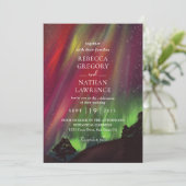 グリーンオーロラ結婚式招待状 招待状 (スタンド正面)