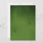 グリーンオーロラ結婚式招待状 招待状 (裏面)