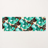 グリーンカエルのカップルThunder_Cove ヨガマット (裏面(横))