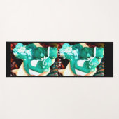 グリーンカエルのカップルThunder_Cove ヨガマット (正面(横))