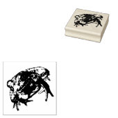 グリーンカエルのスタンプ ラバースタンプ (押印)