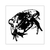 グリーンカエルのスタンプ ラバースタンプ (インプリント)