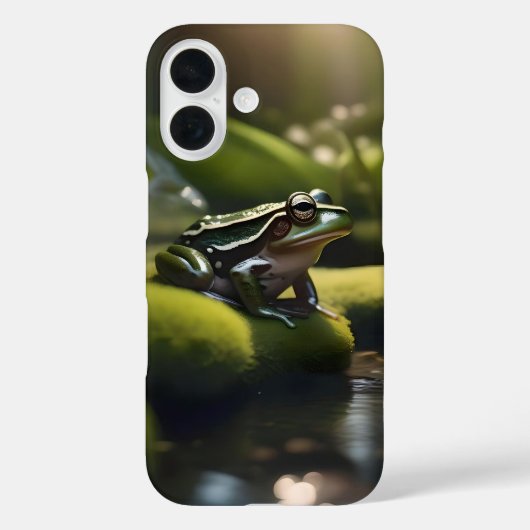 グリーンカエルの森の生活 Case-Mate iPhoneケース (裏面)