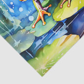 グリーンカエルの水色 薄葉紙 (詳細)