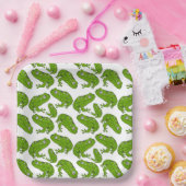 グリーンカエルの漫画 ペーパープレート (パーティー)