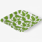 グリーンカエルの漫画 ペーパープレート (傾斜あり)