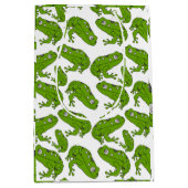 グリーンカエルの漫画 ミディアムペーパーバッグ (正面)