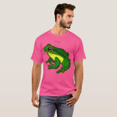 グリーンカエル両生類の恋人 Tシャツ (正面フル)