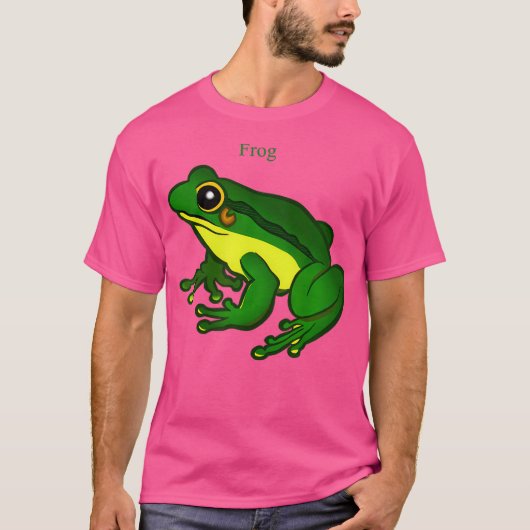 グリーンカエル両生類の恋人 Tシャツ (正面)