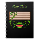 グリーンカエル低音 ノートブック (正面)