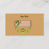 グリーンカエル低音 名刺 (正面)