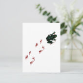 グリーンカエル血足跡ゴシック両生類 ポストカード (スタンド正面)