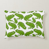 グリーンカエル アクセントクッション (正面)