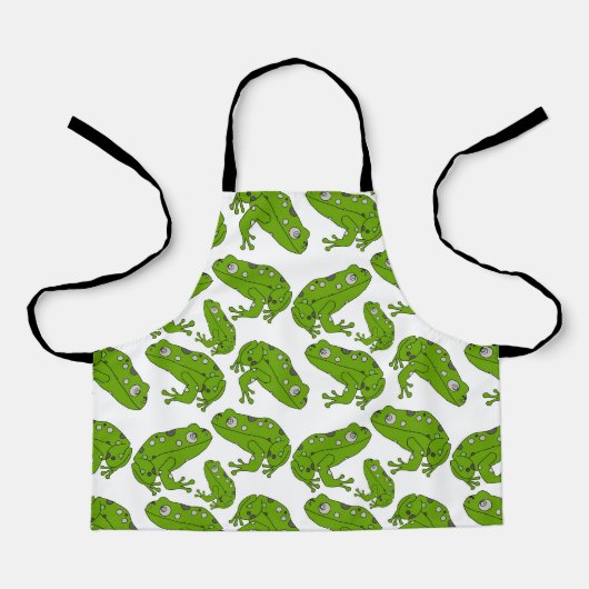 グリーンカエル エプロン (正面)