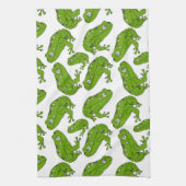 グリーンカエル キッチンタオル (縦)