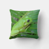 グリーンカエル クッション (裏面)