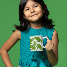 グリーンカエル コーヒーマグカップ