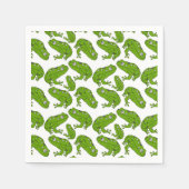 グリーンカエル スタンダードカクテルナプキン (正面)