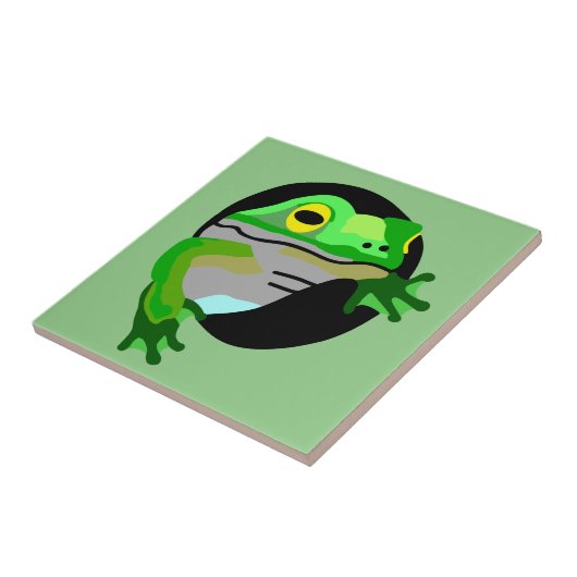 グリーンカエル タイル (側面)